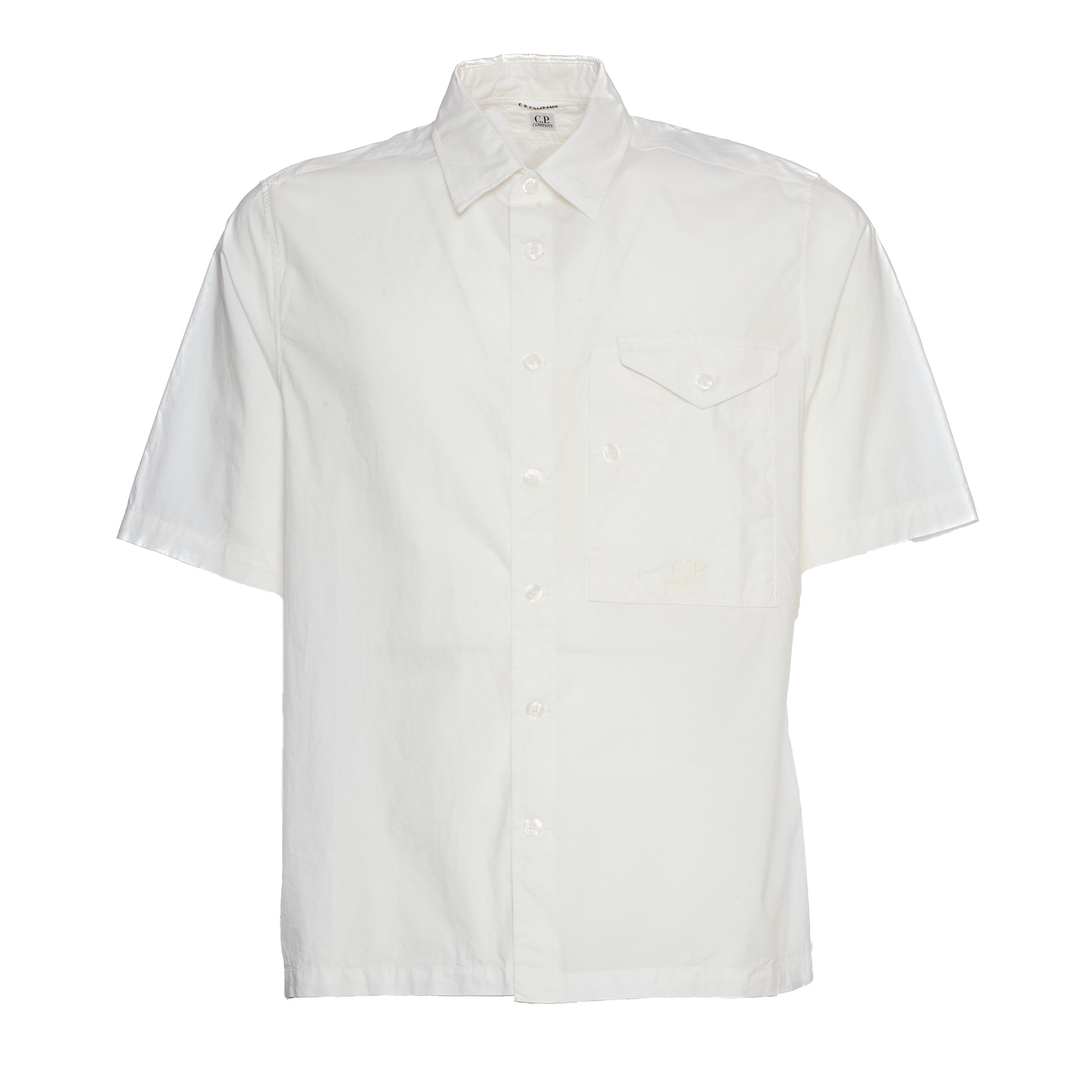 C.P. COMPANY Short Sleeve Popeline Shirt for Men