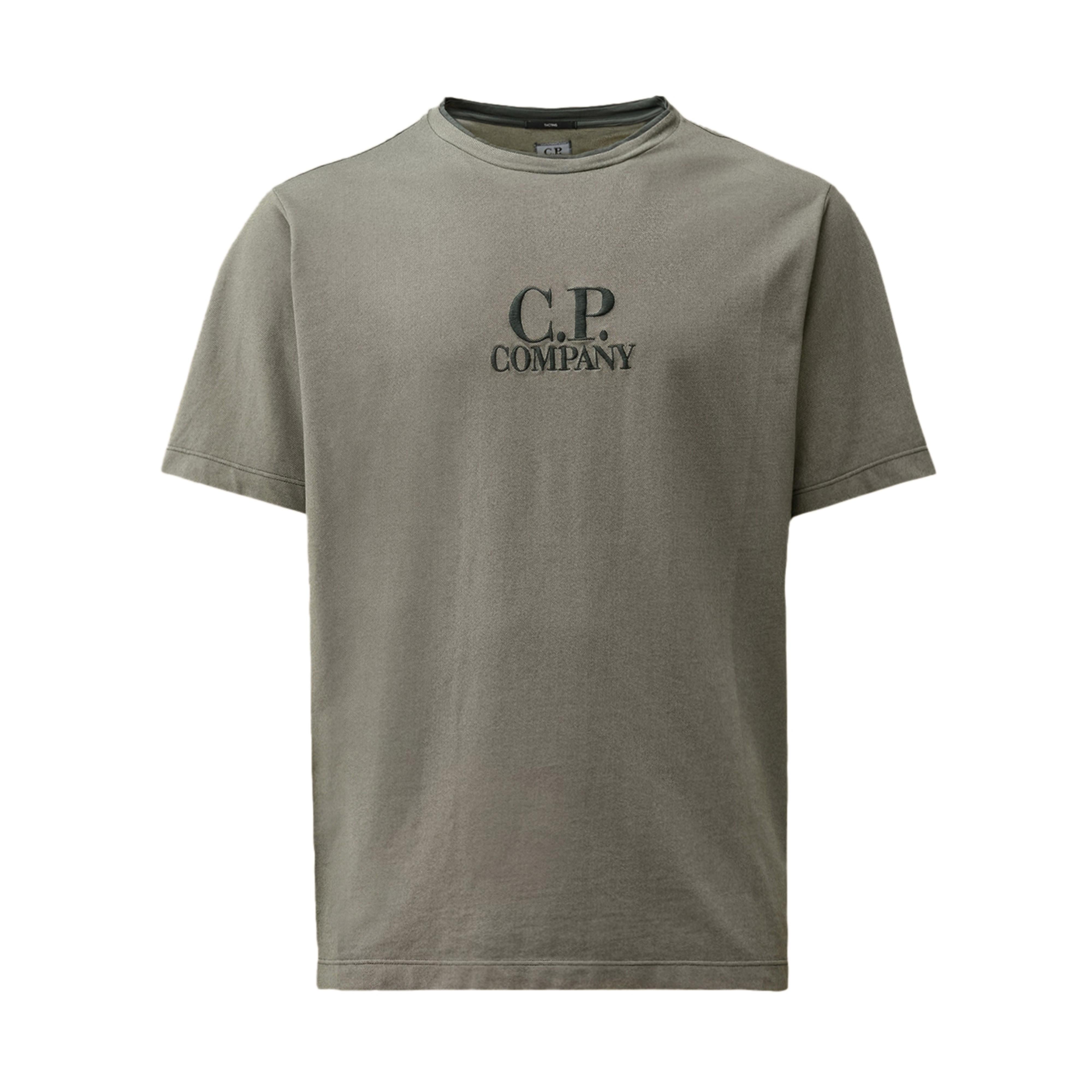 C.P. COMPANY Embroidered Tacting Piquet T-shirt for Men