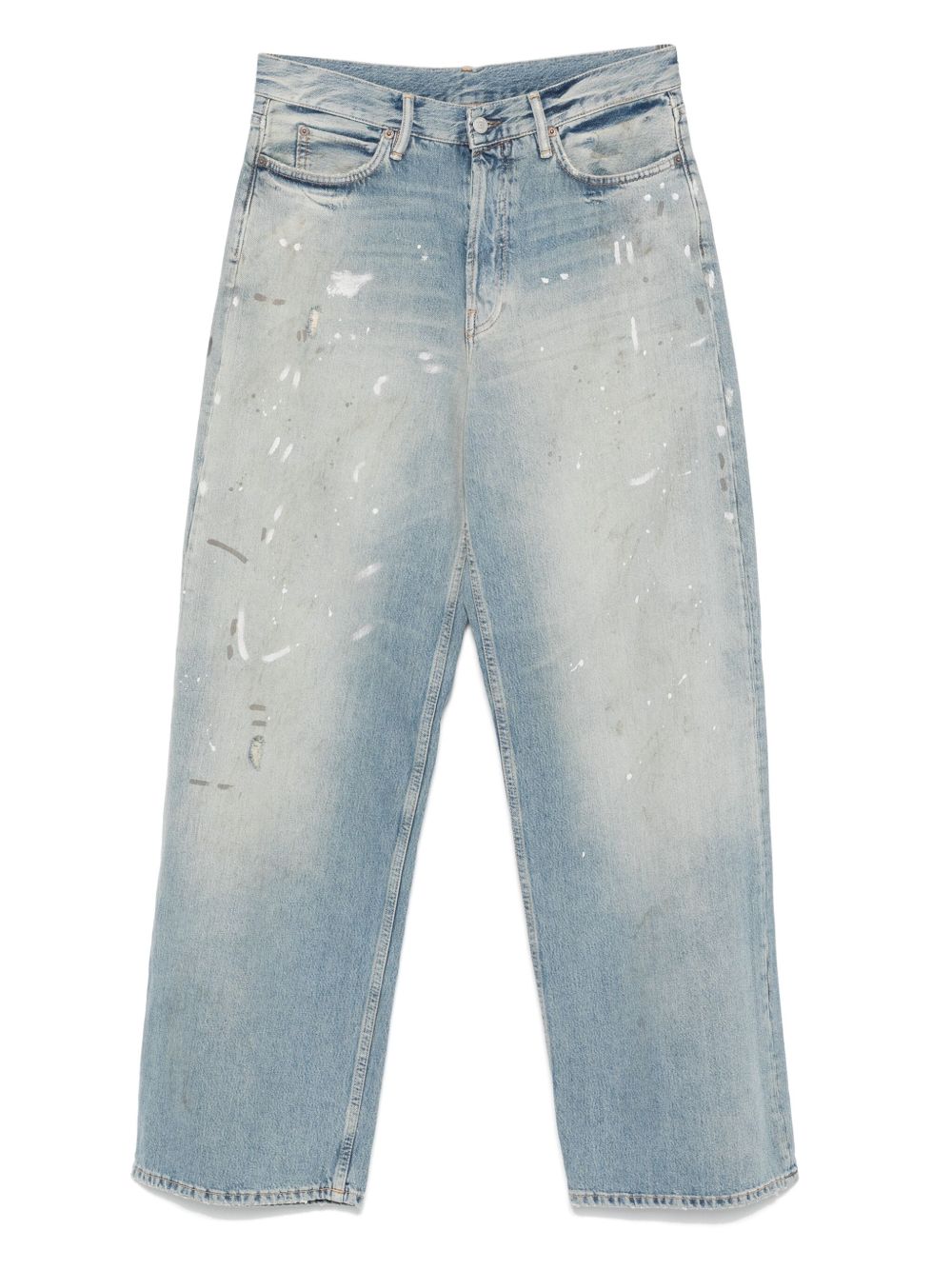 ACNE STUDIOS Loose Fit Wide Leg Low Rise Jeans