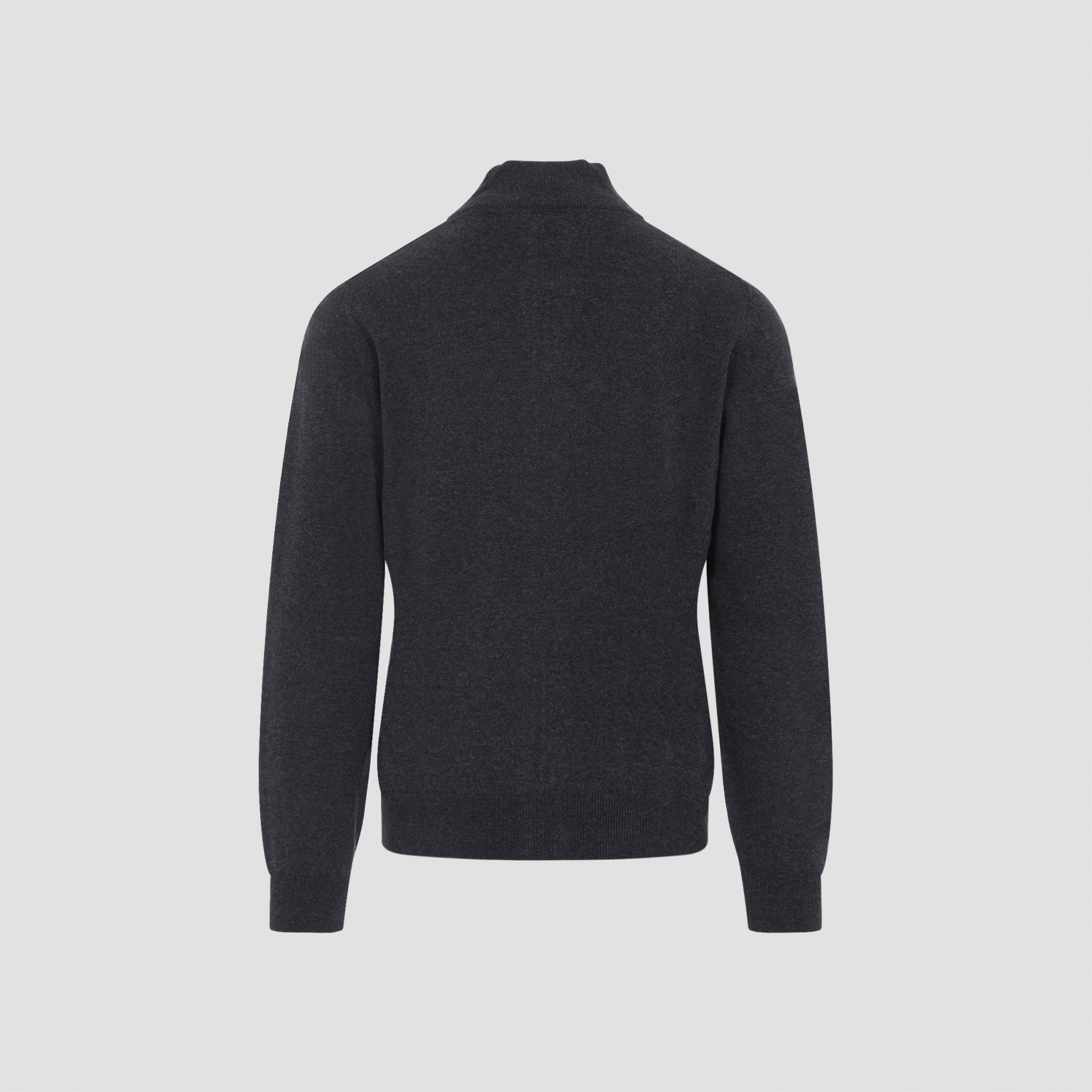 CANALI Full Zip High Neck Wool Cardigan for Men