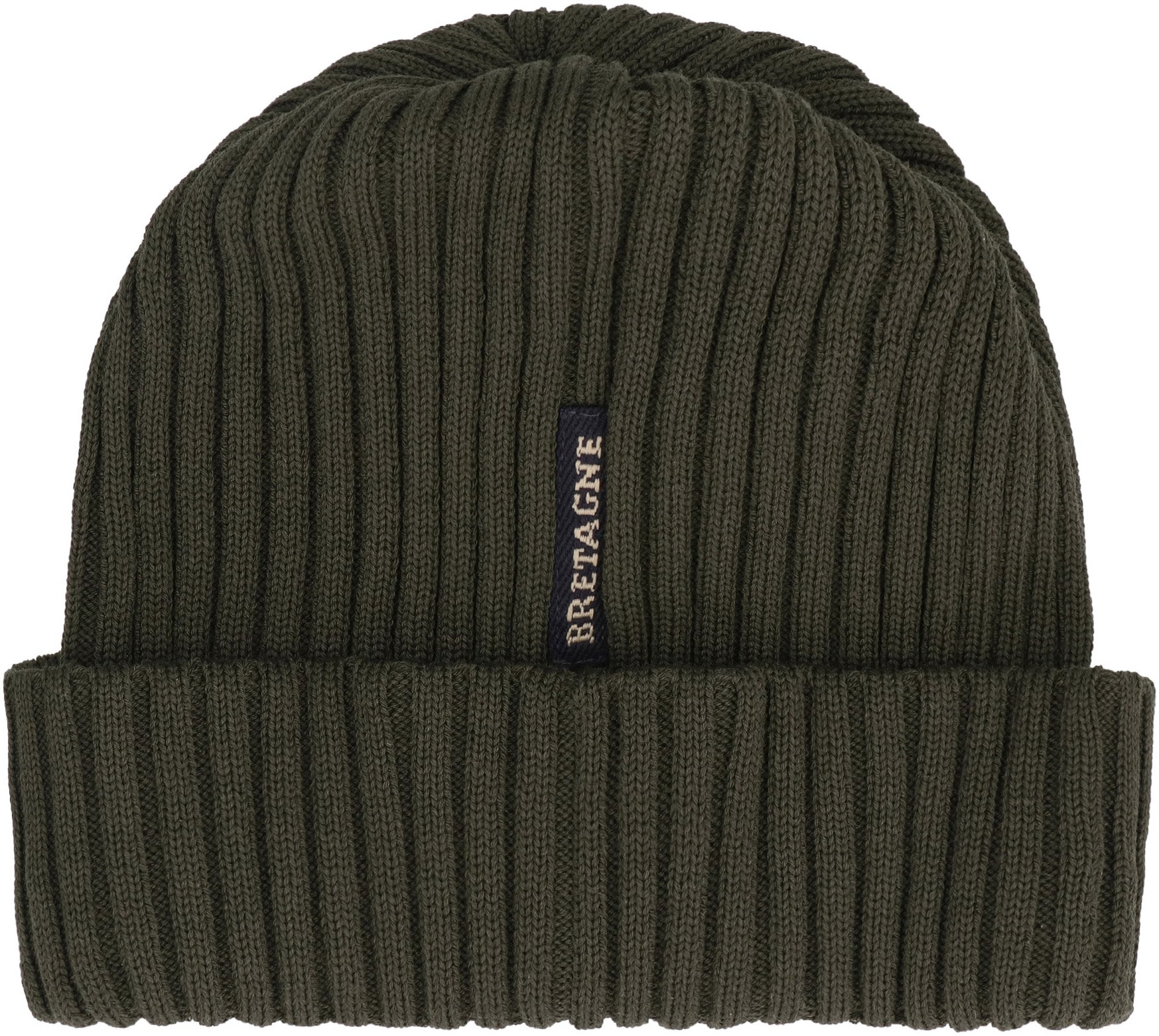 PAUL & SHARK Ribbed Wool Beanie with Front Logo Detail
