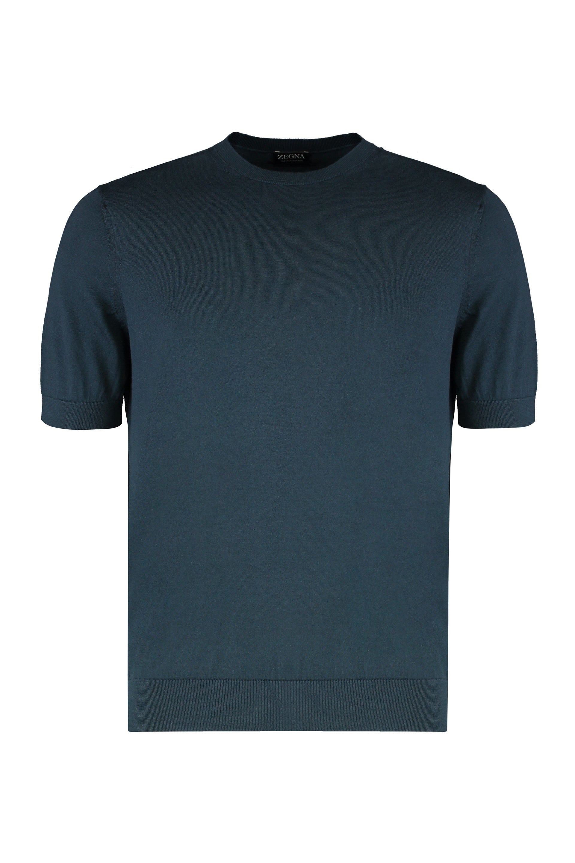 ZEGNA Short Sleeve Cotton Sweater for Men