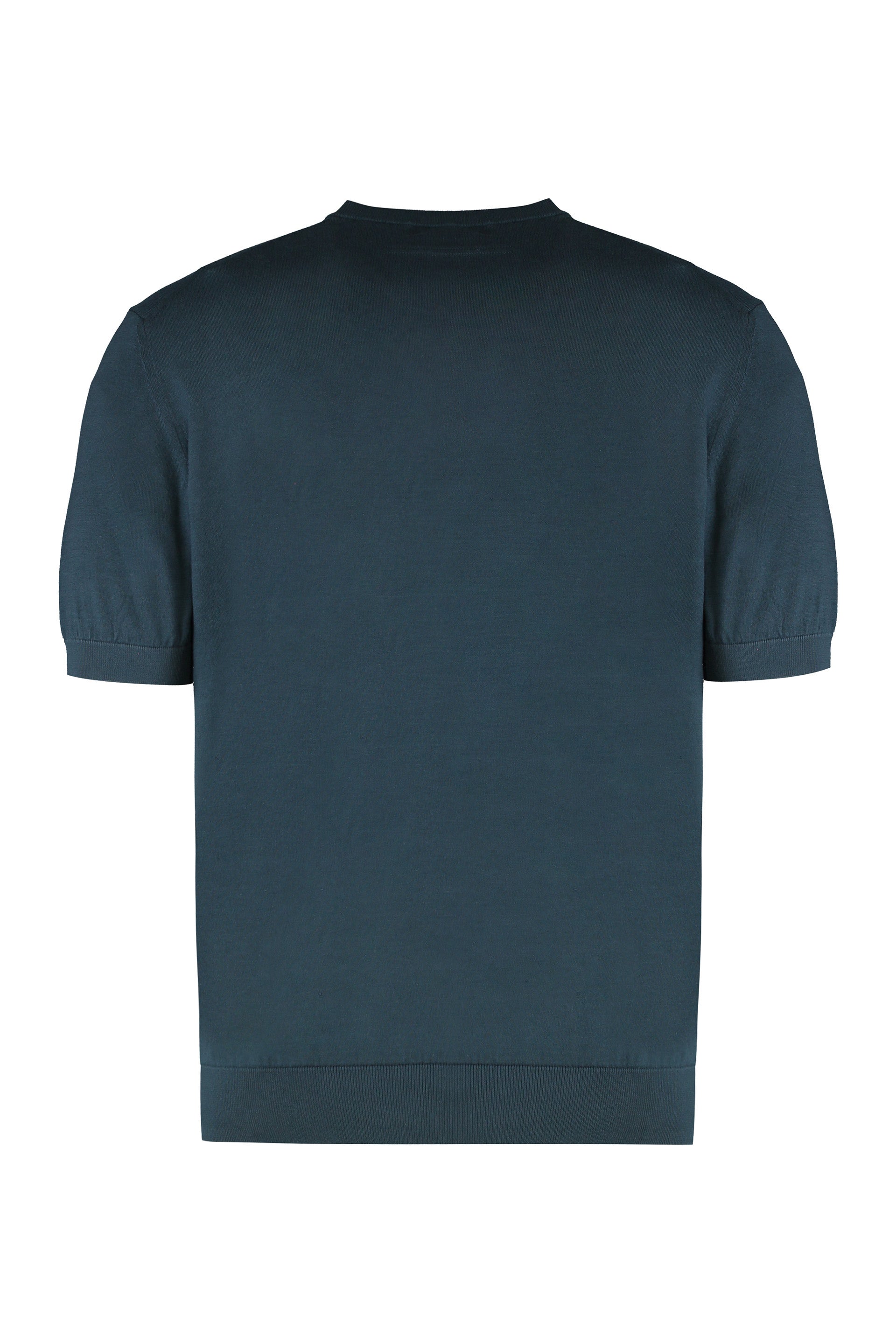 ZEGNA Short Sleeve Cotton Sweater for Men