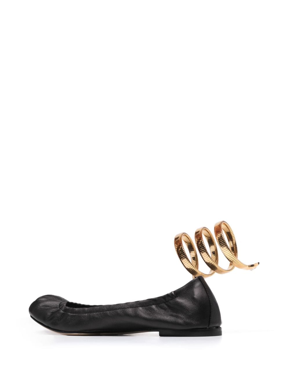 RENE CAOVILLA Juniper Leather Ballerina Shoes
