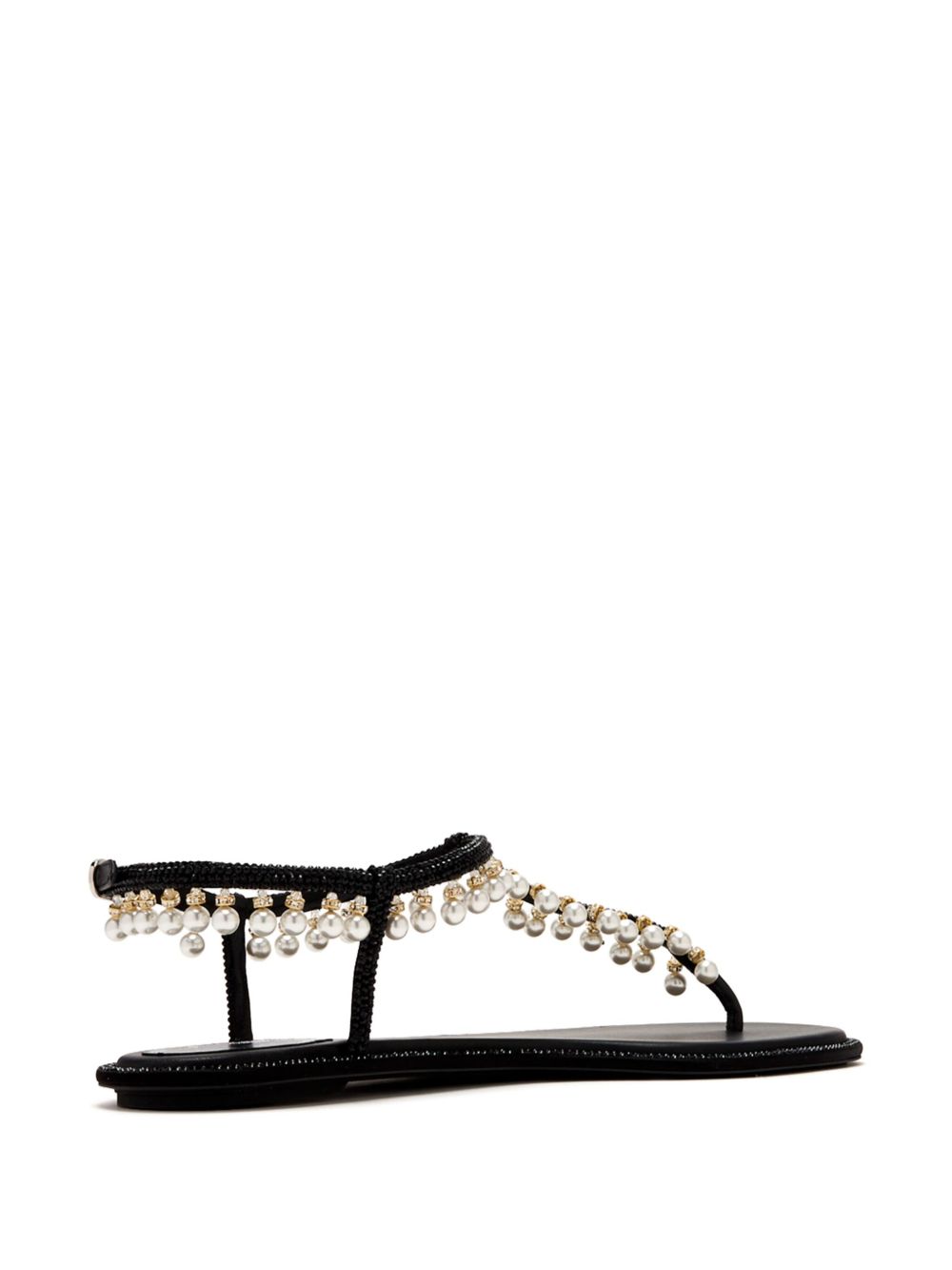 RENE CAOVILLA Diana Pearl Flat Sandals