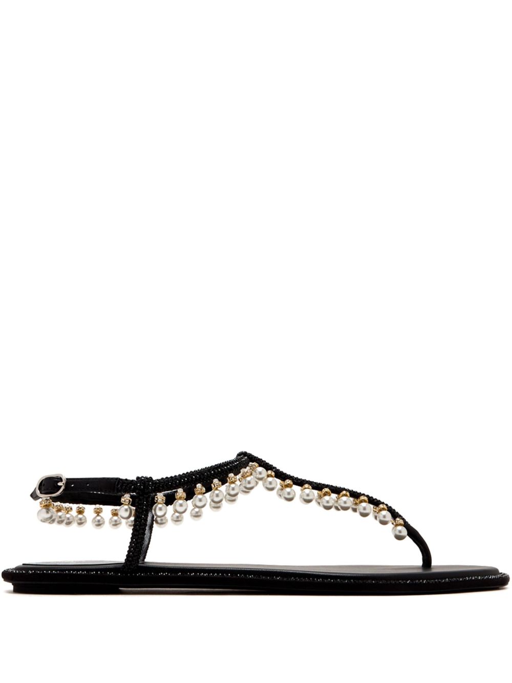 RENE CAOVILLA Diana Pearl Flat Sandals