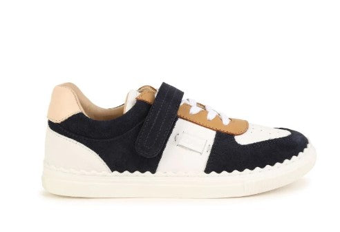 CHLOÉ Kids Leather Sneaker - Mini Style