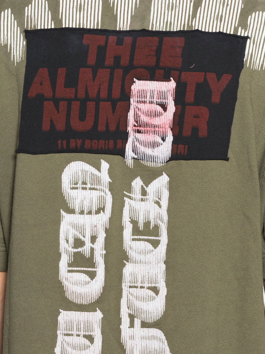 11 BY BBS Men's Cotton Mini Sweatshirt with Applied Patches