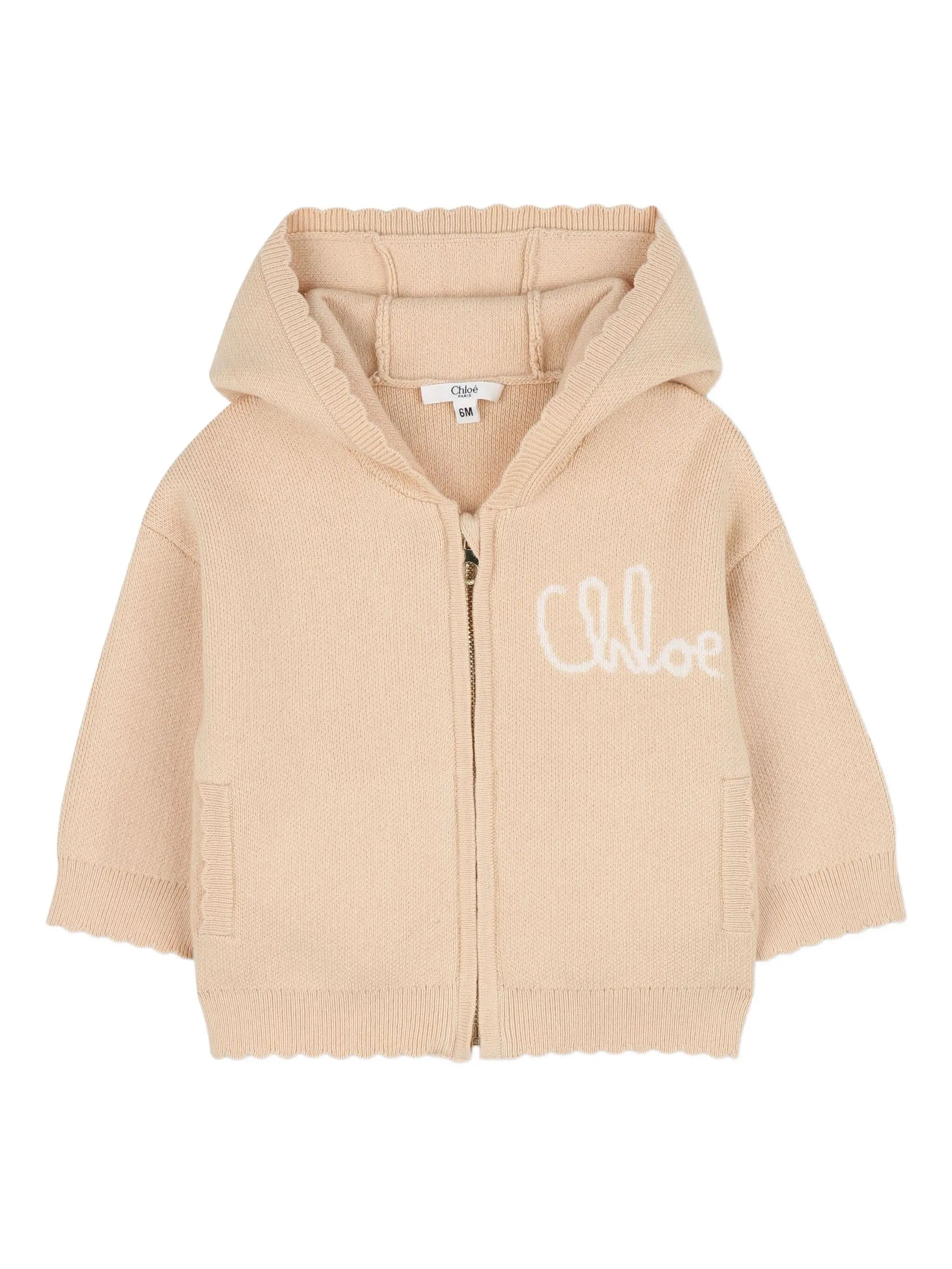 CHLOÉ Hooded Zip-Up Tracksuit for Girls