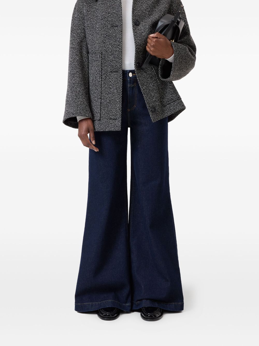 CLOSED High-Waisted Wide-Leg Denim Jeans