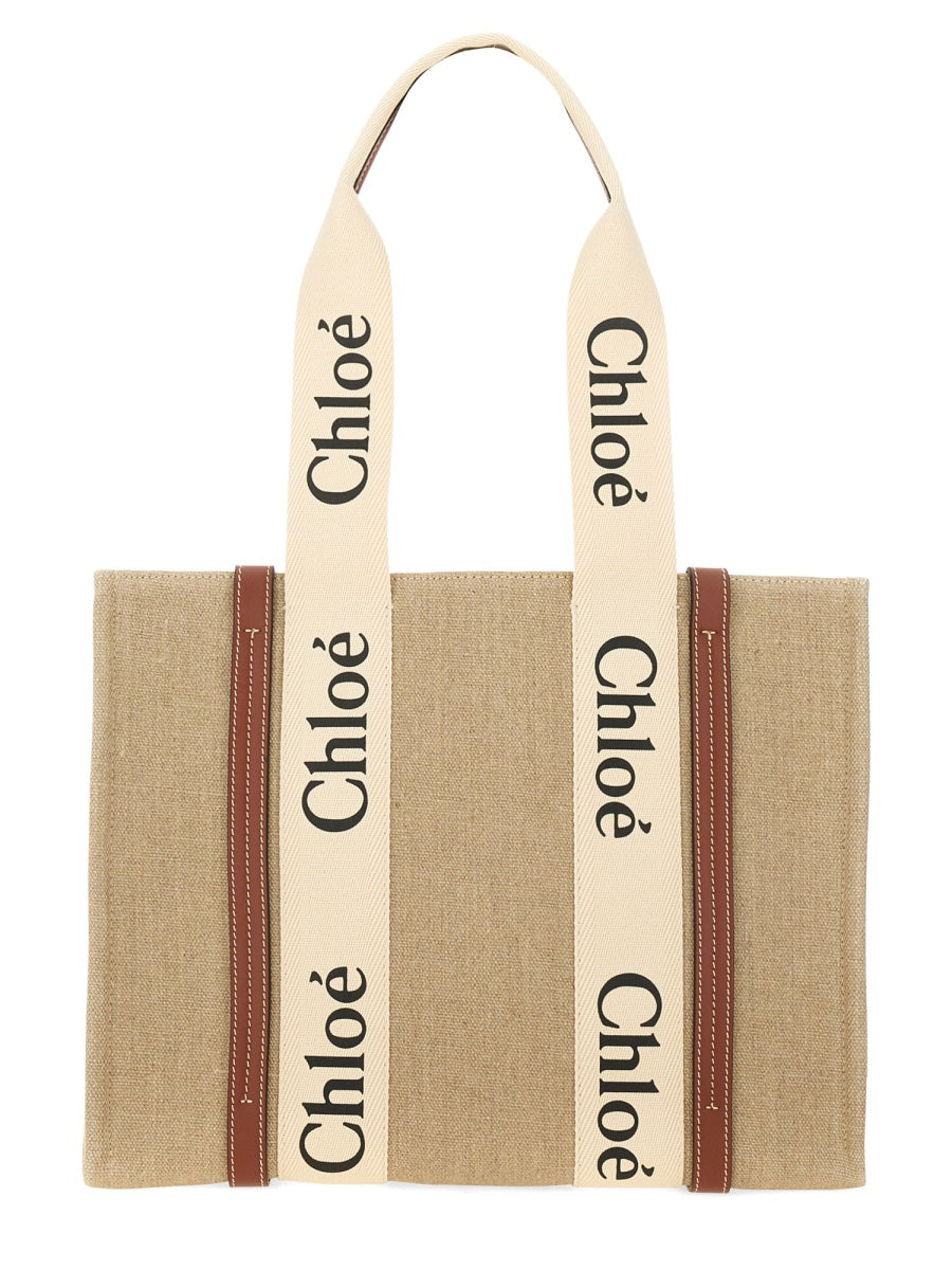 CHLOÉ Woody Tote Handbag - 27 CM x 36 CM x 12 CM
