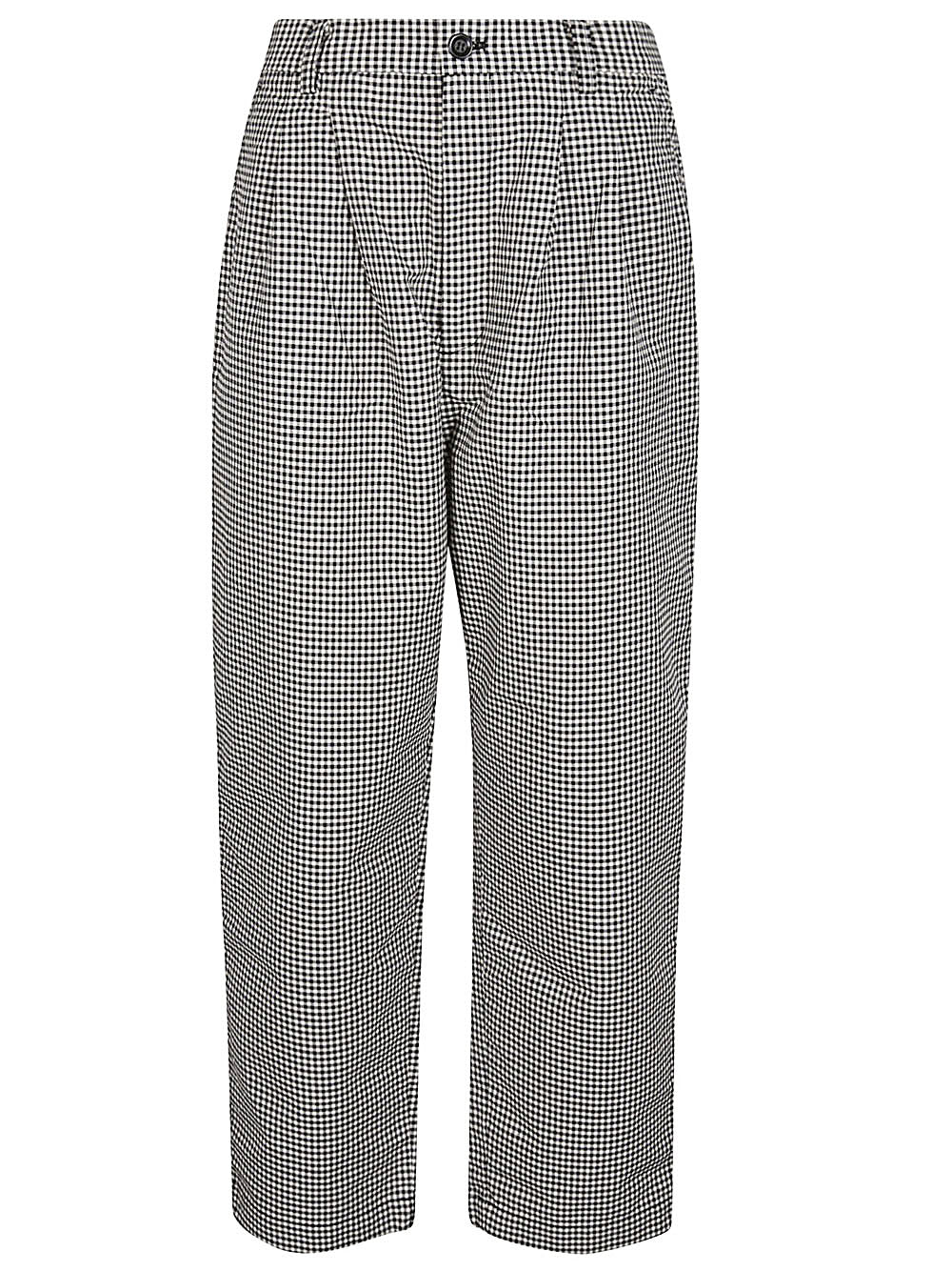 SARAHWEAR Women's Gingham Cotton Trousers - SS24 Collection