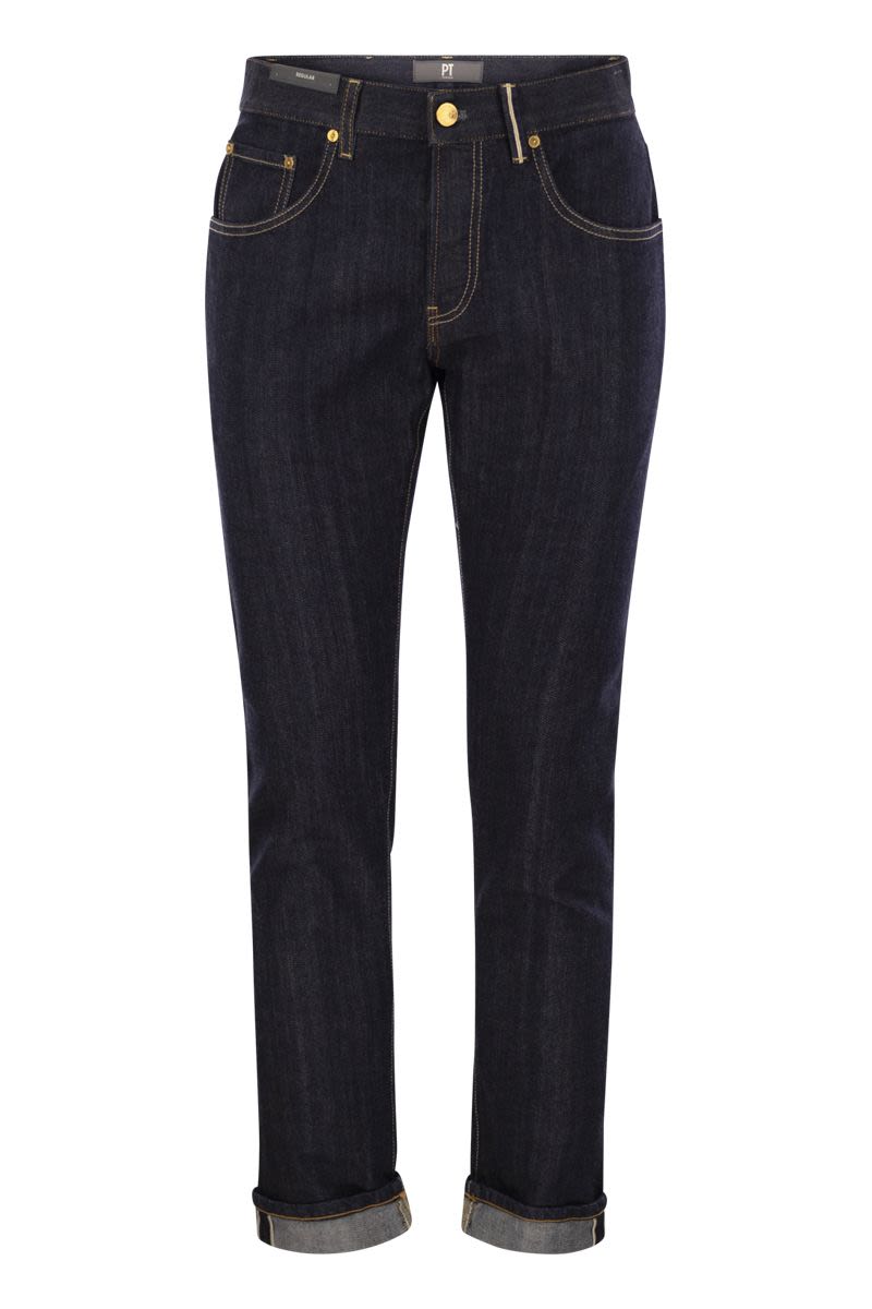 PT01 Straight-Leg Casual Jeans for Men
