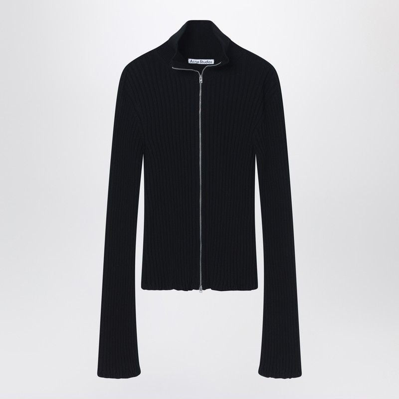 ACNE STUDIOS Ribbed Zip Cardigan for Women - SS25