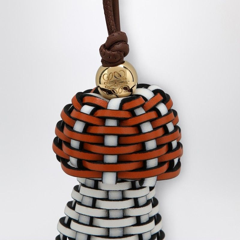 LOEWE Mini Mushroom Leather Pendant Necklace