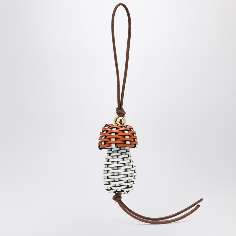 LOEWE Mini Mushroom Leather Pendant Necklace