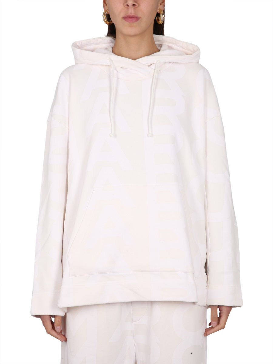MARC JACOBS Monogram Hoodie with Drawstring for Women