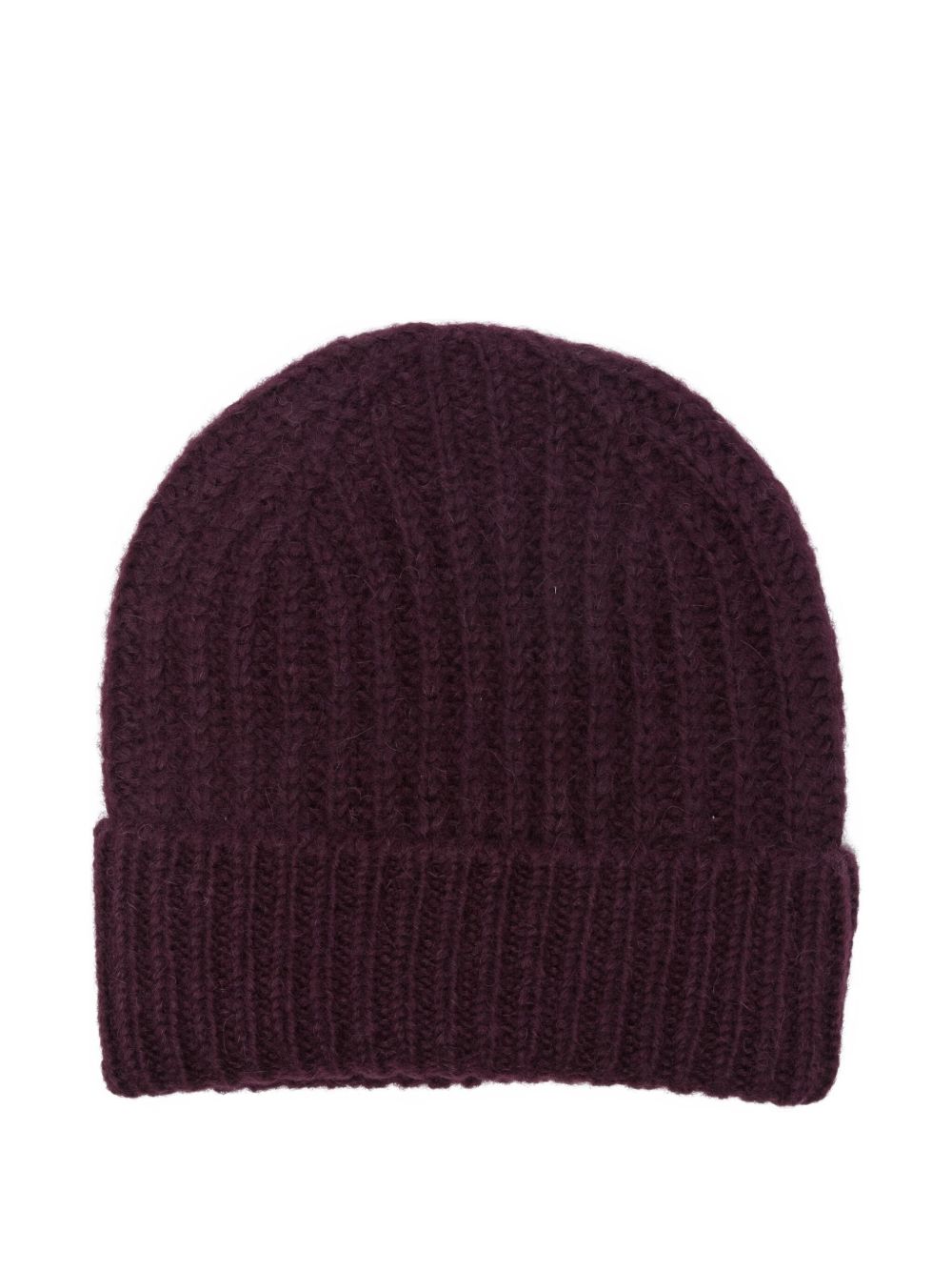 CLOSED Ribbed Knit Turn-Up Brim Beanie for Women