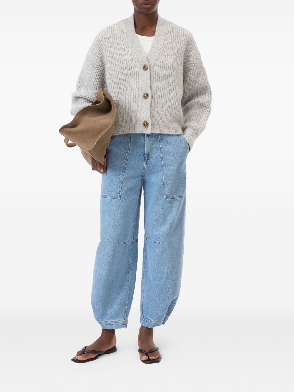 CLOSED Wool Blend V-Necked Cardigan