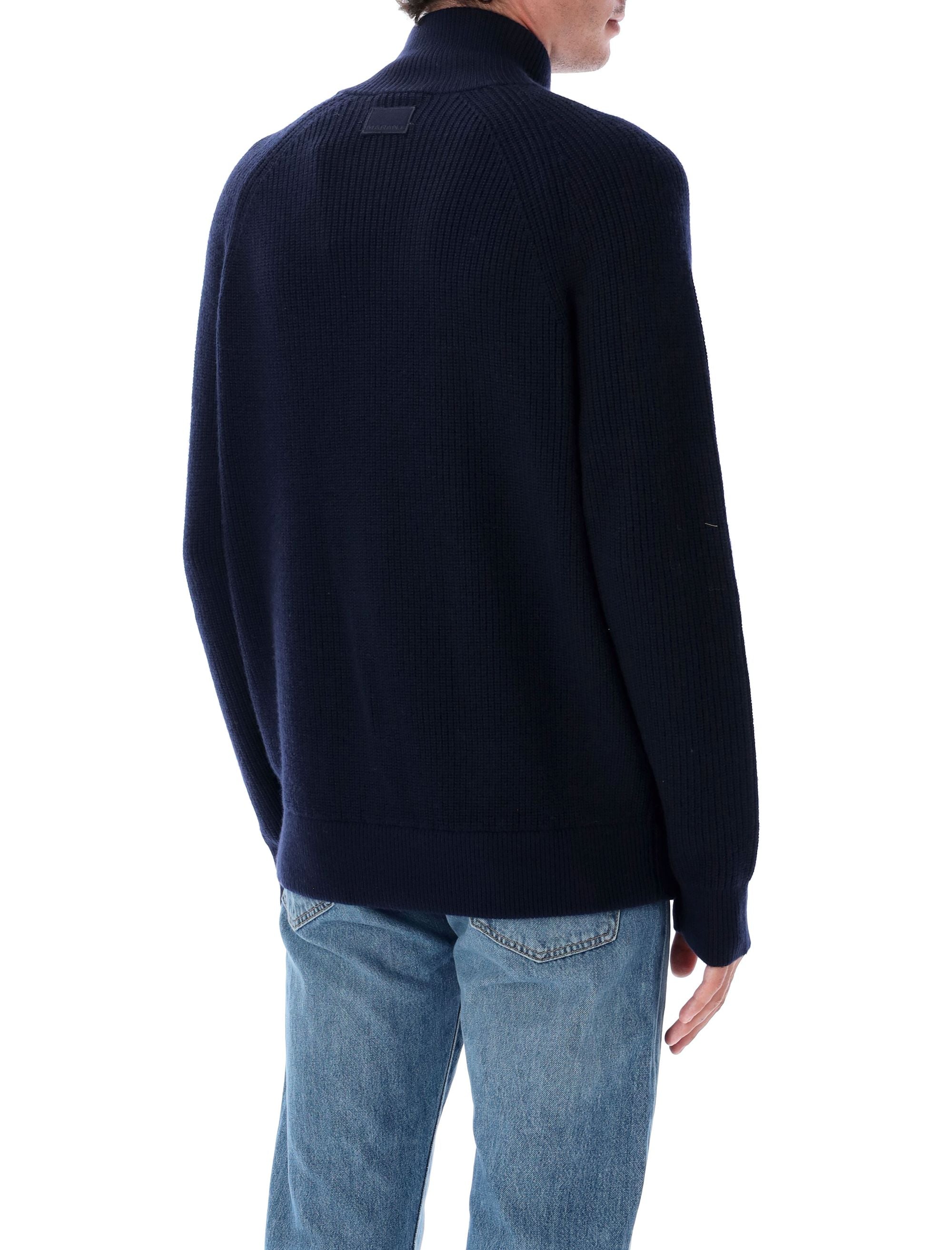 ISABEL MARANT Men's Essential Zip Knit Sweater