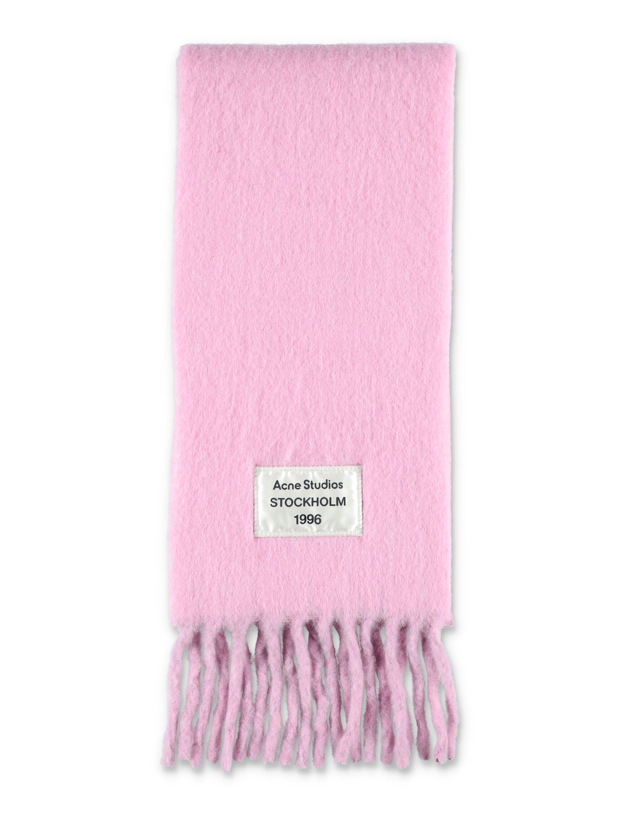ACNE STUDIOS Wool Scarf with Fringes - 216 cm x 26 cm