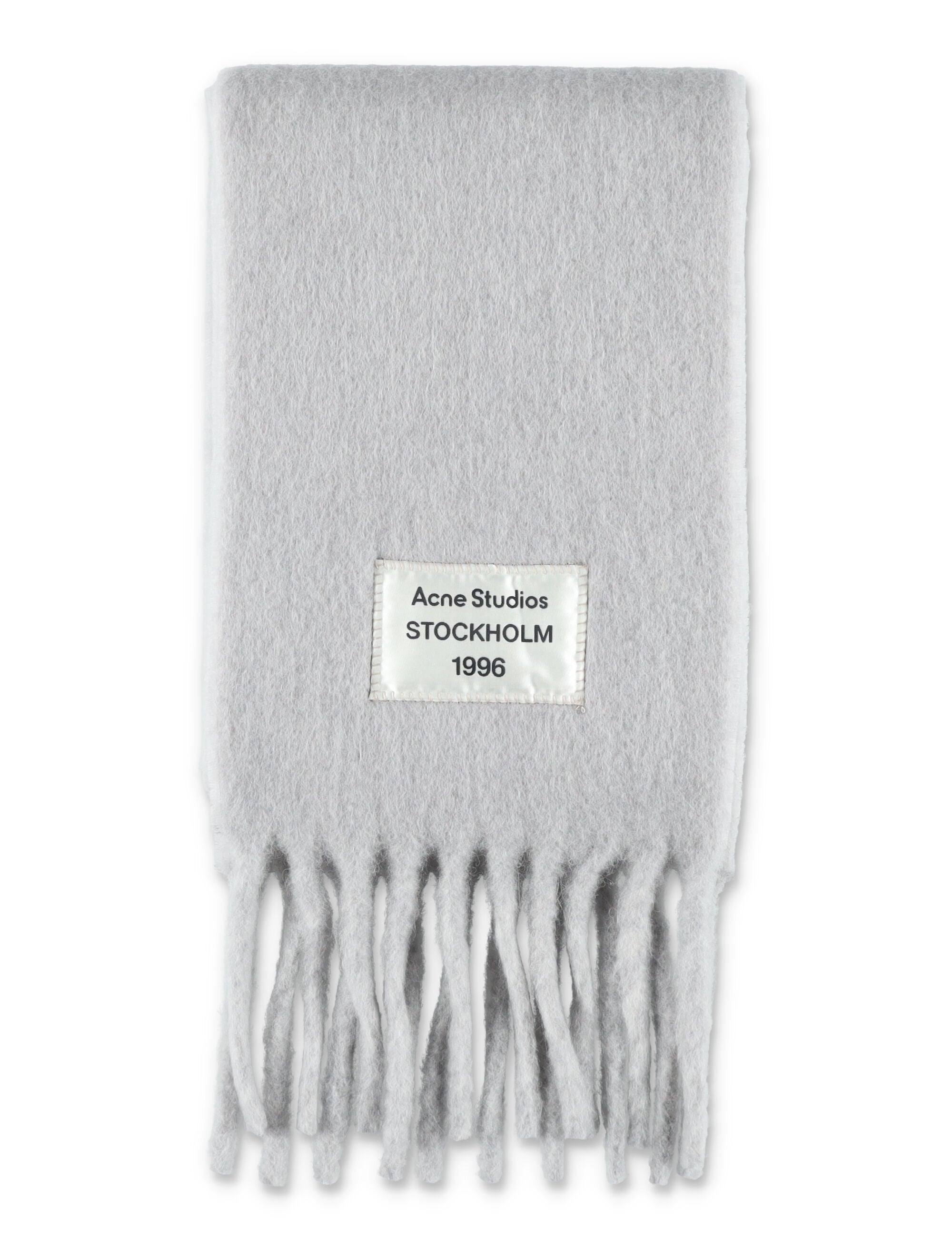 ACNE STUDIOS Wool Scarf with Fringes - 216 cm x 26 cm