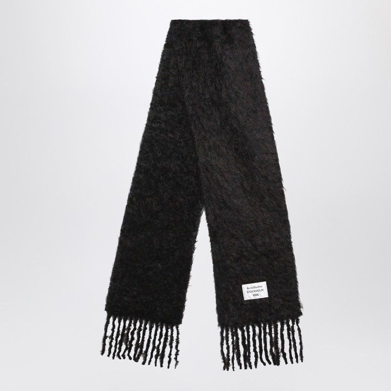 ACNE STUDIOS Wool Scarf with Logo - FW25