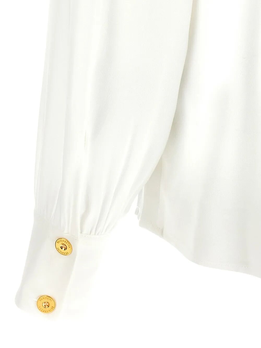 ELISABETTA FRANCHI Elegant Blouse with Gold Detail