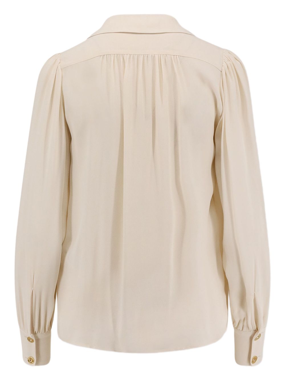 ELISABETTA FRANCHI Georgette Blouse with Decorative Gathering for Women