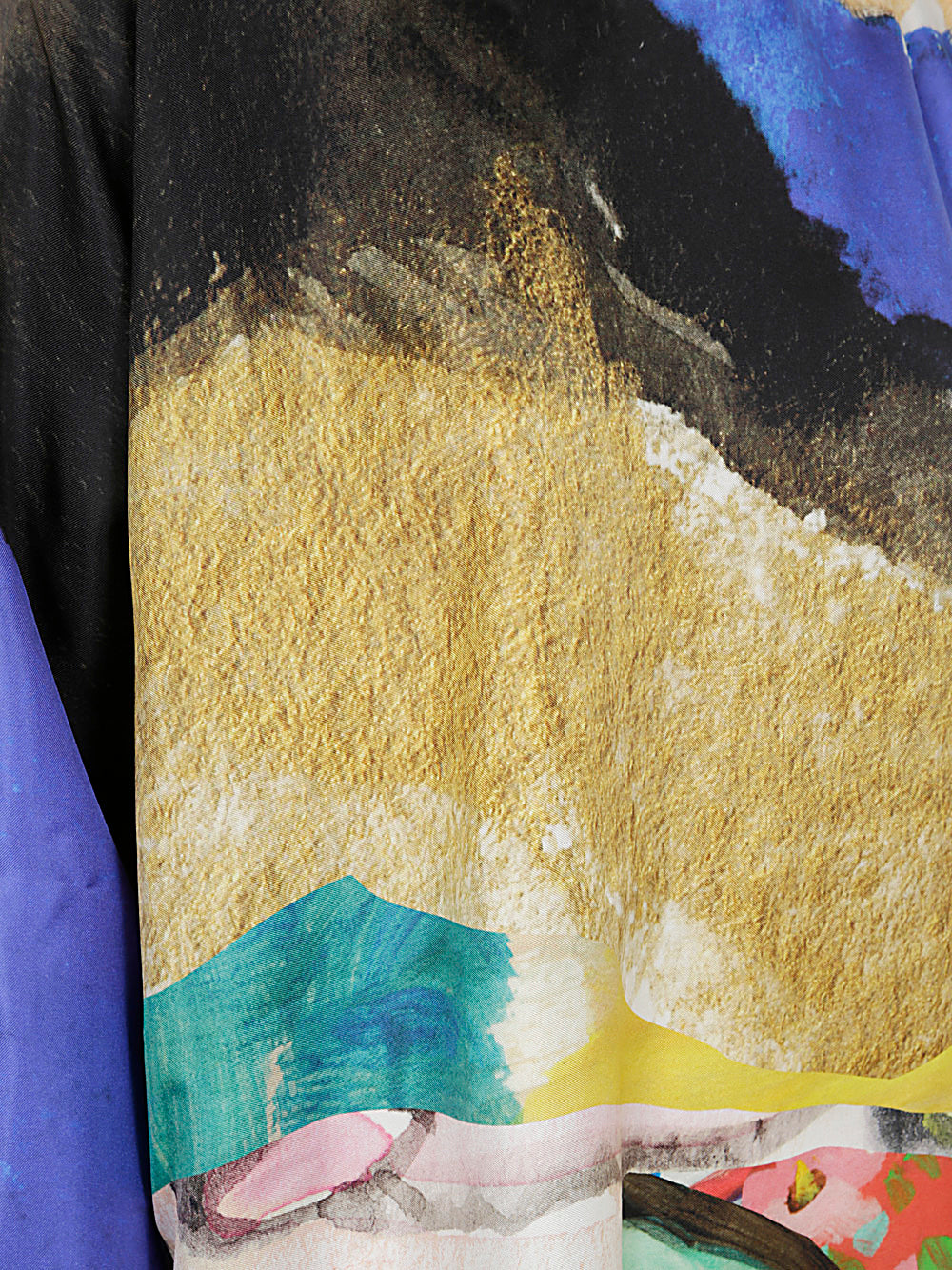 DANIELA GREGIS Long Sleeve Round Neck Square Shirt