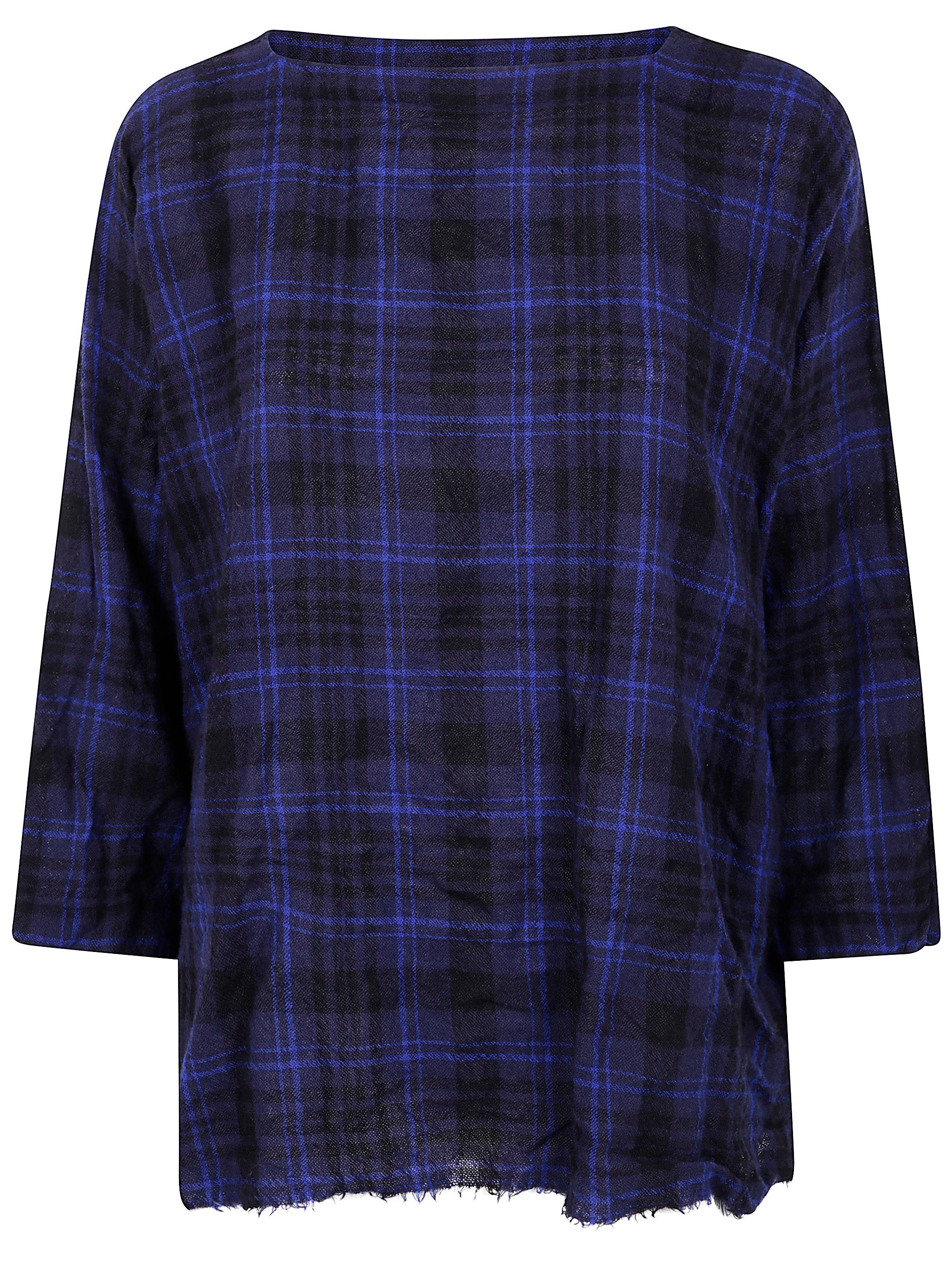 DANIELA GREGIS Tartan Wool Shirt for Women - FW25 Collection