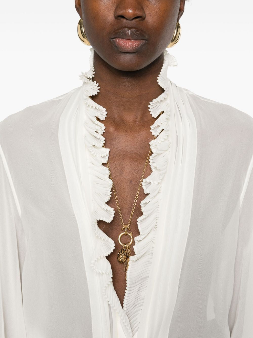 TOM FORD Ruffled Silk Blouse