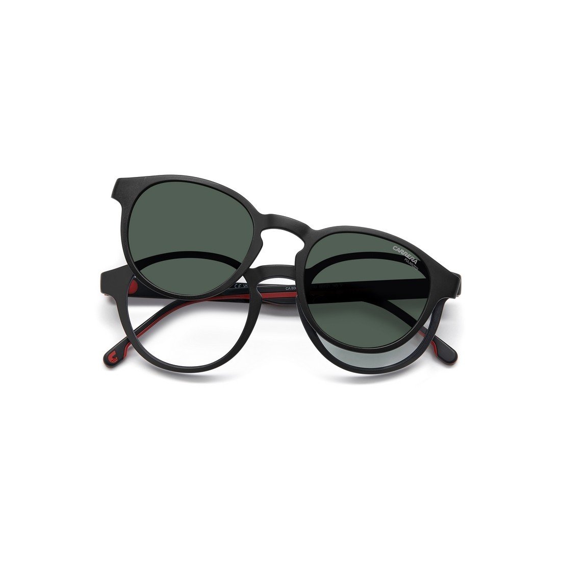 CARRERA Stylish Men's Clip-On Sunglasses with Polarized Lenses