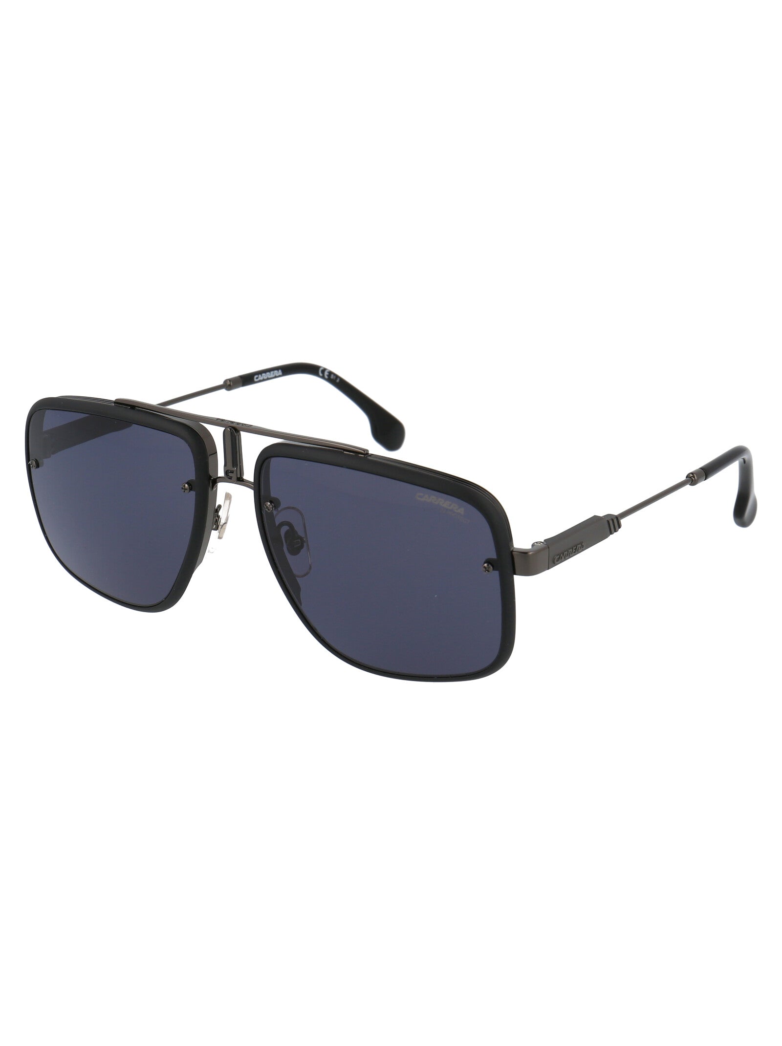 CARRERA Matte Black Metal Sunglasses for the Trendsetter