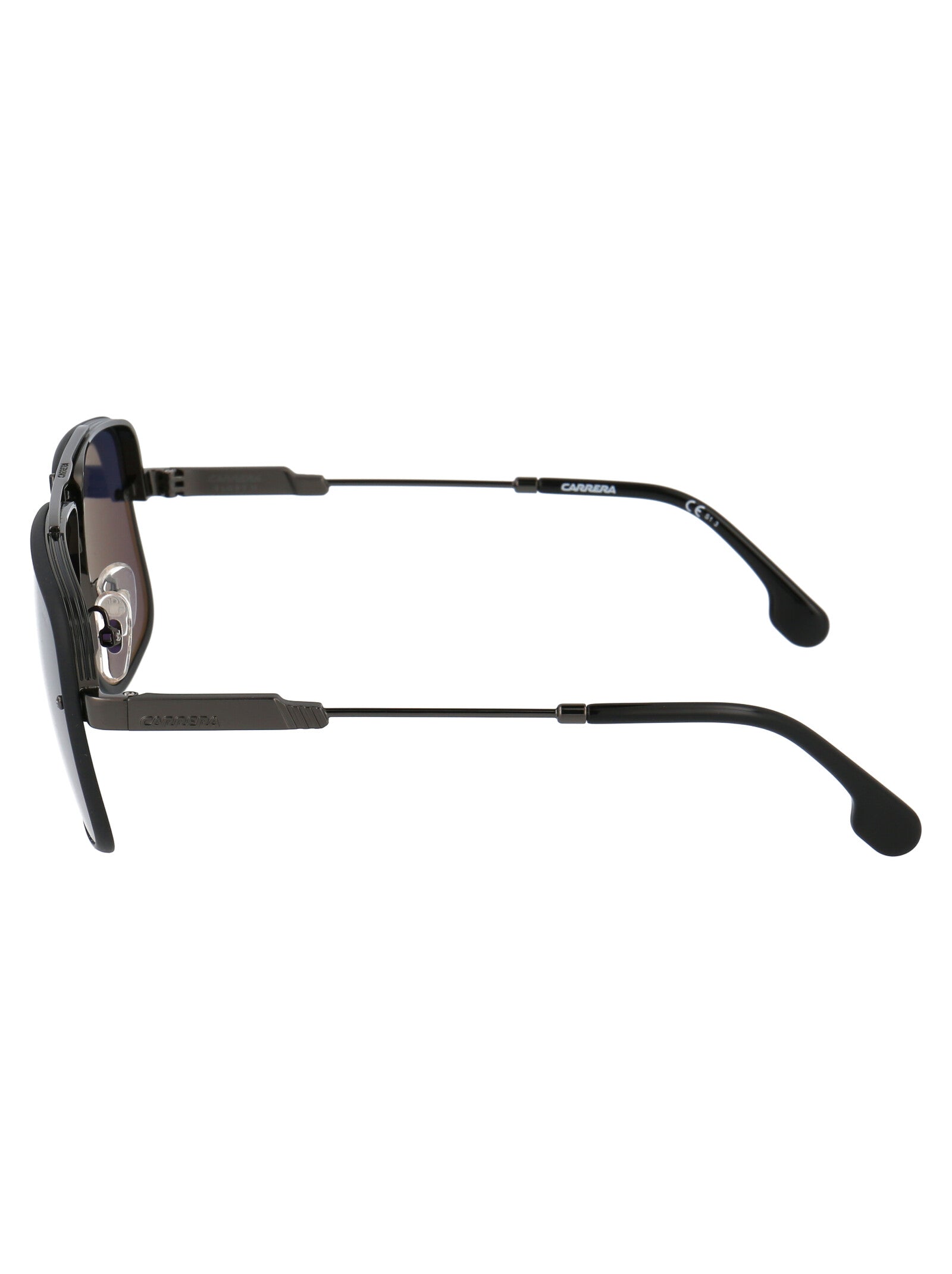 CARRERA Matte Black Metal Sunglasses for the Trendsetter