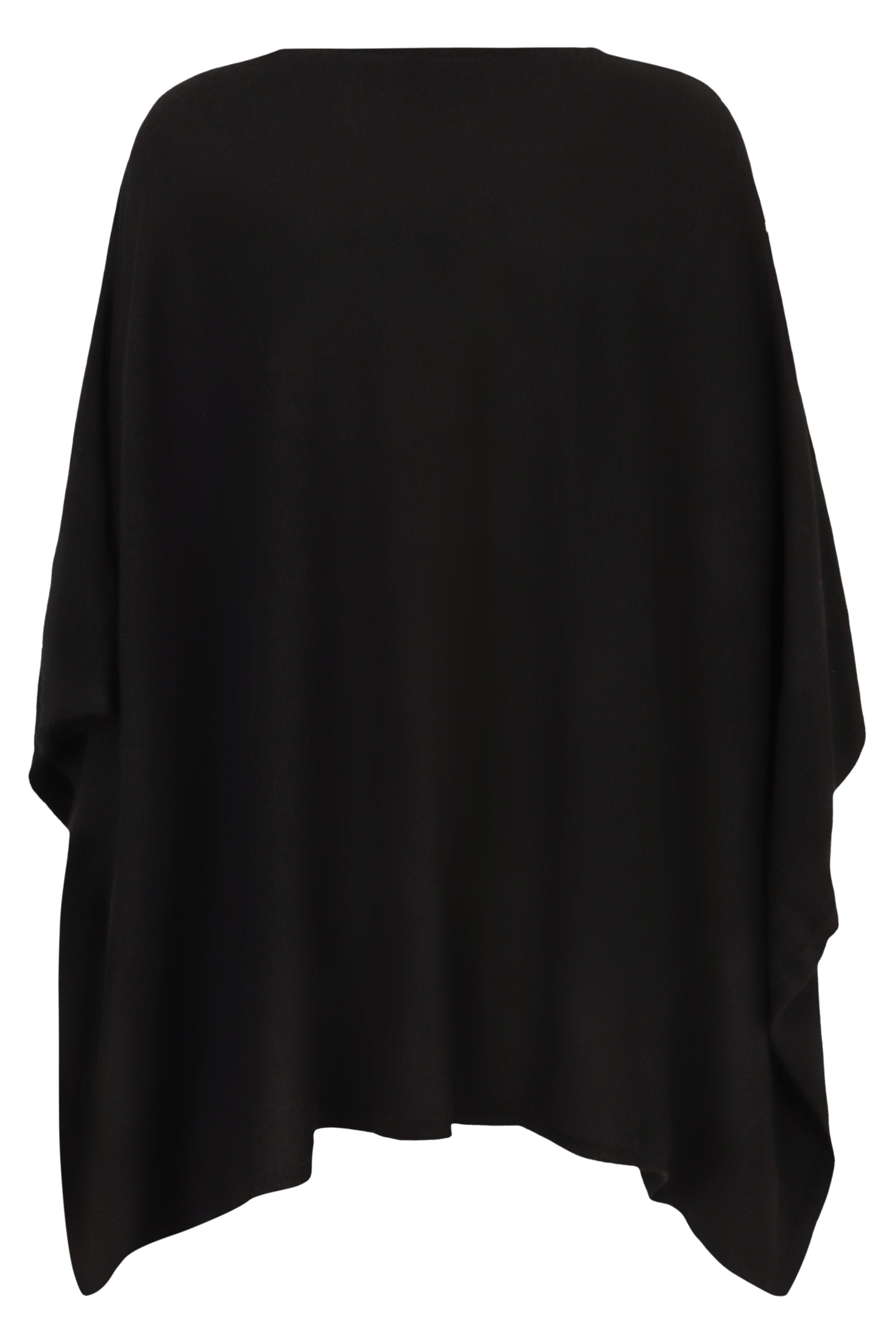 VINCE Cashmere Poncho with Ribbed Neckline