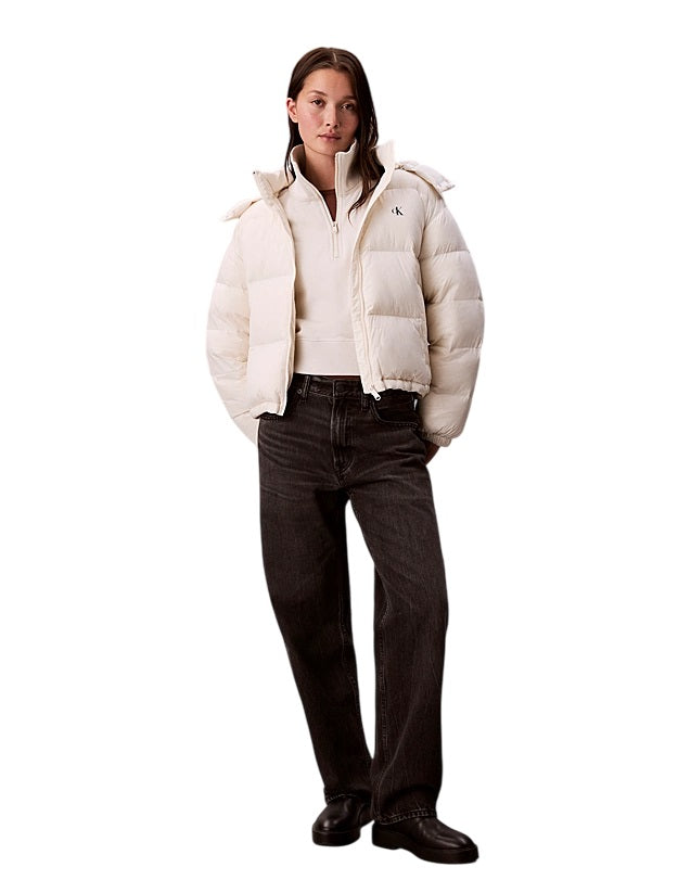 CALVIN KLEIN Cropped Boxy Fit Waterproof Jacket for Women