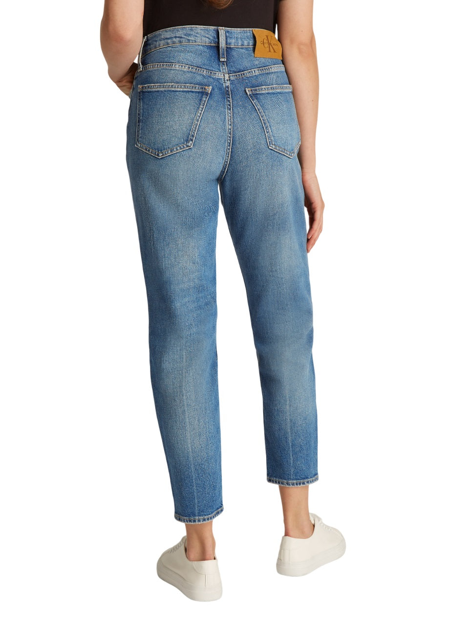 CALVIN KLEIN High-Waisted Mom Fit Jeans for Women