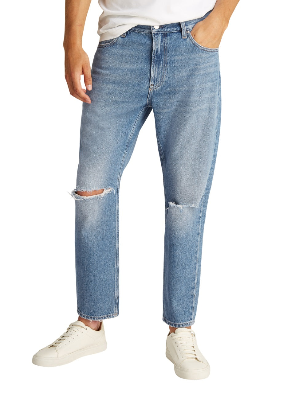 CALVIN KLEIN Relaxed Fit High Waist Jeans for Men