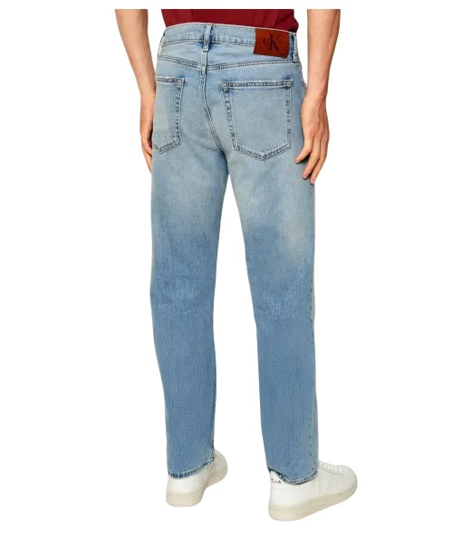 CALVIN KLEIN Modern Straight Fit Men's Jeans with Knee Detail