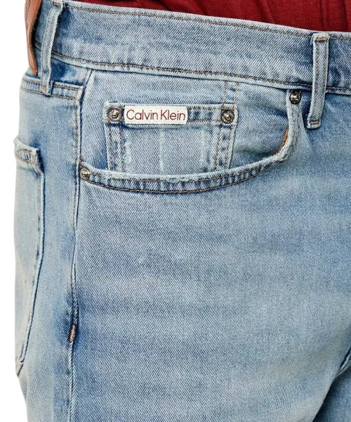 CALVIN KLEIN Modern Straight Fit Men's Jeans with Knee Detail