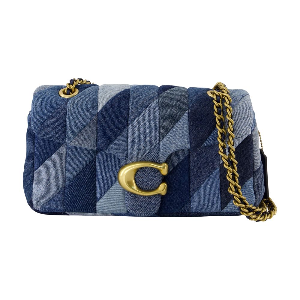 COACH Patchwork Denim Tabby Shoulder Handbag 26