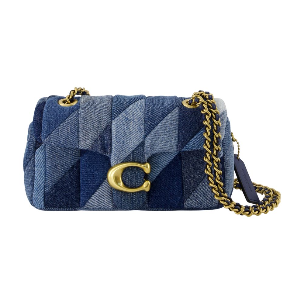 COACH Patchwork Denim Tabby Shoulder Handbag 20