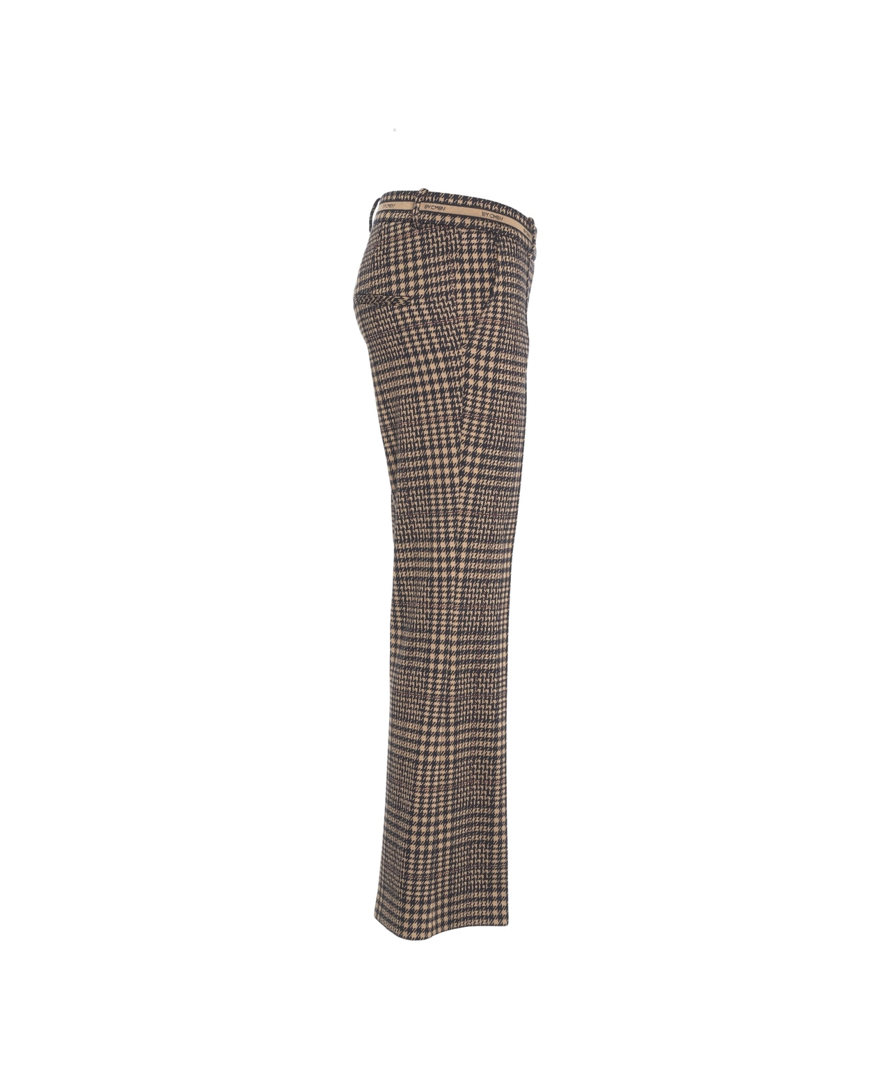 CAMBIO Flared Trousers with Houndstooth Pattern - Women's
