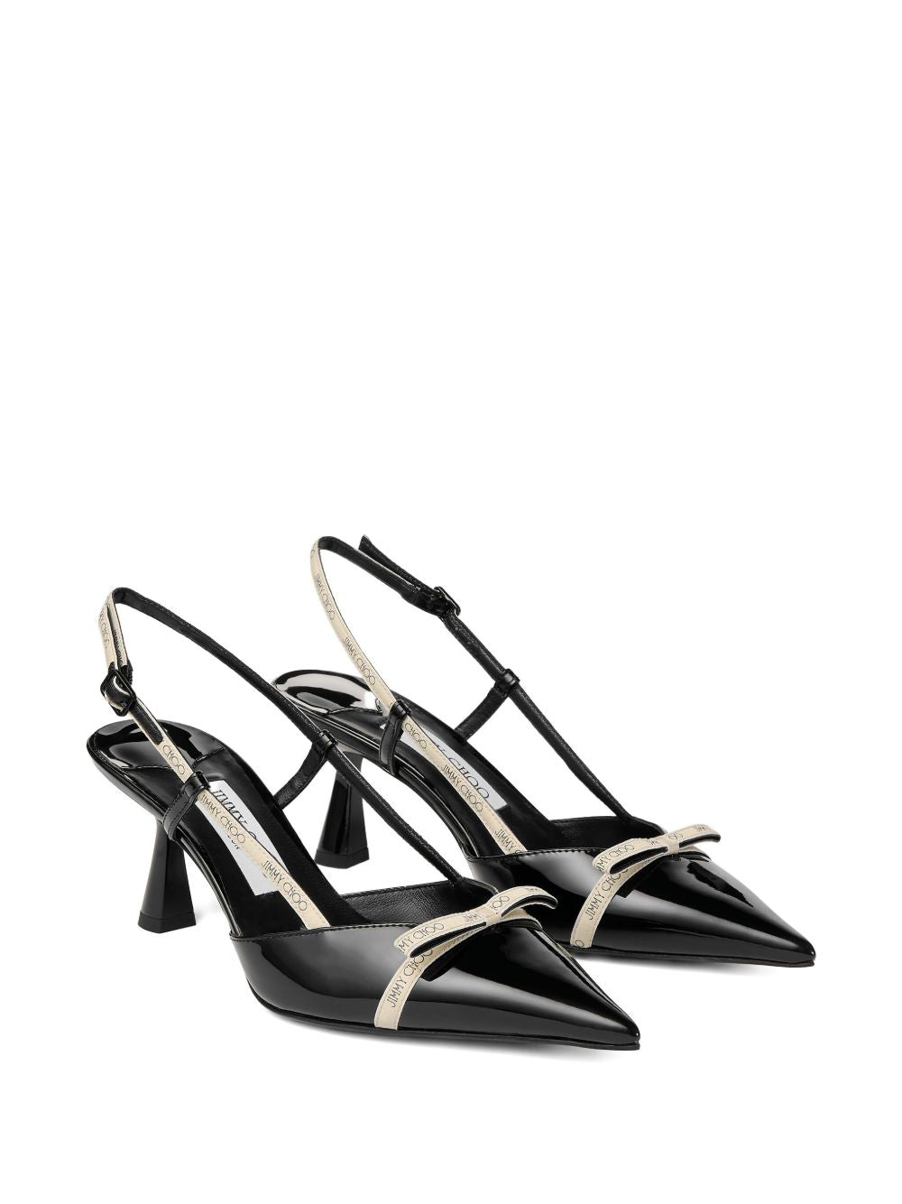JIMMY CHOO CAMILA 65 Pointed Toe Adjustable Sling Back Pumps