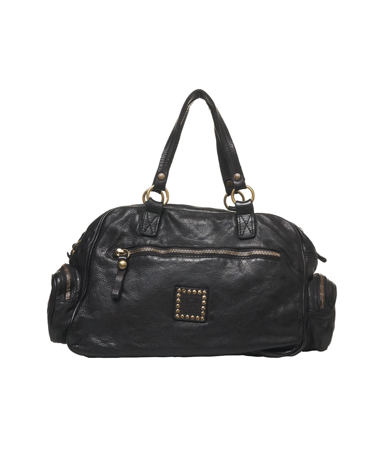 CAMPOMAGGI Mini Leather Duffel Handbag