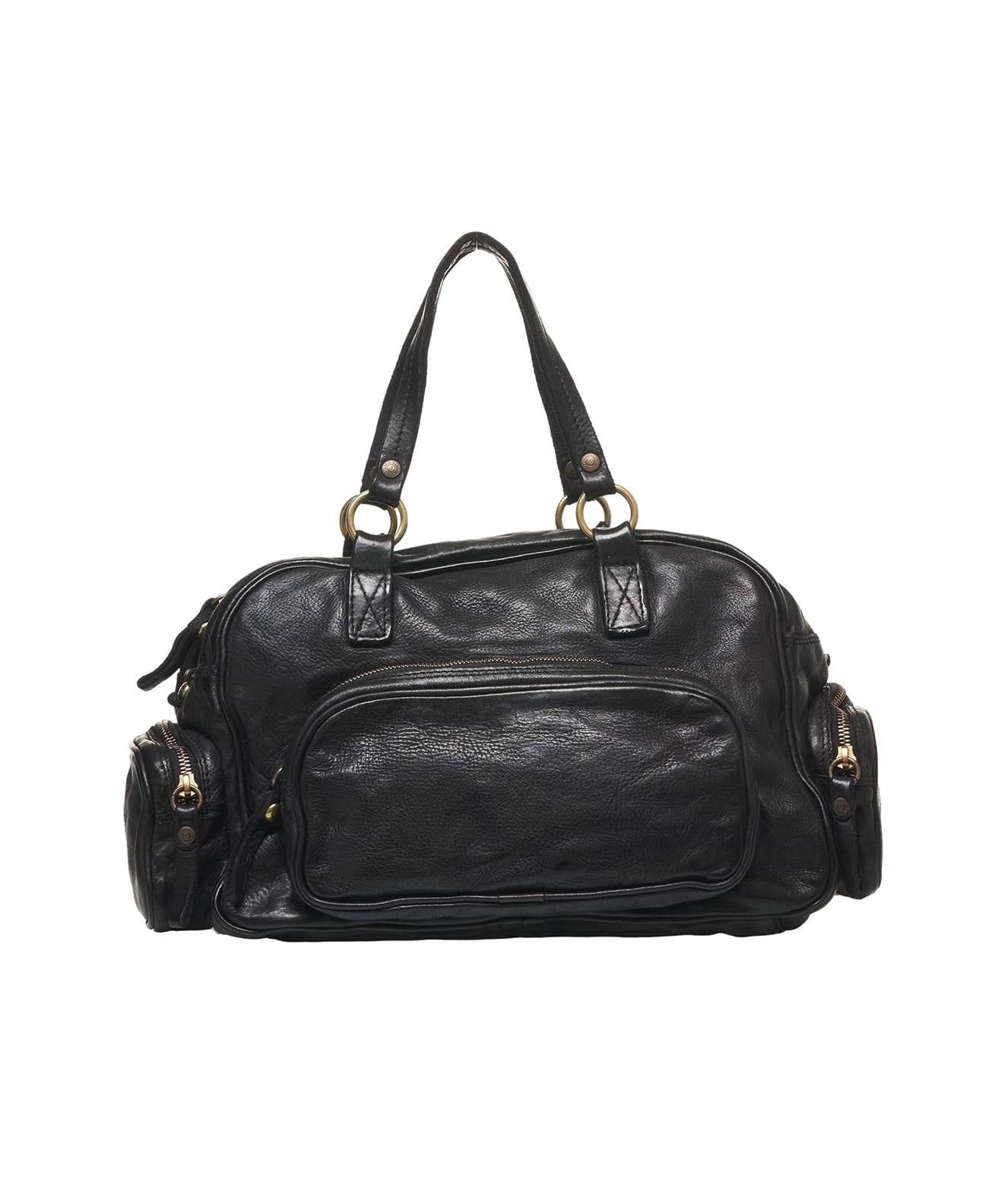 CAMPOMAGGI Mini Leather Duffel Handbag
