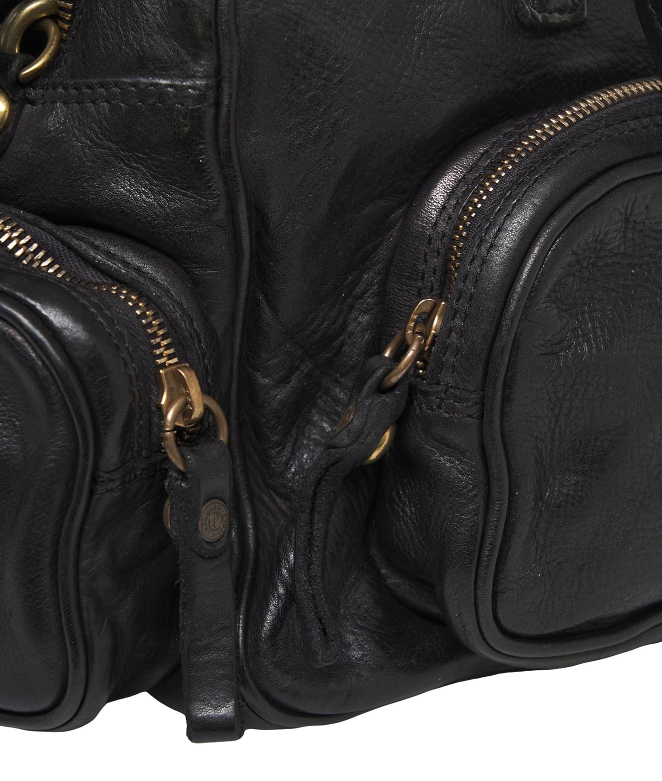 CAMPOMAGGI Mini Leather Duffel Handbag