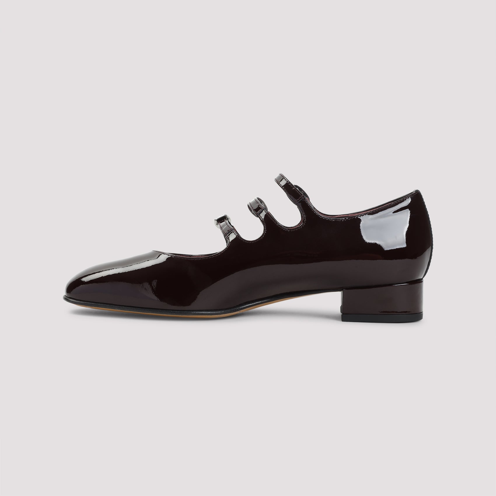 CAREL PARIS Ariana Mary Jane Pumps with Triple Buckle Straps