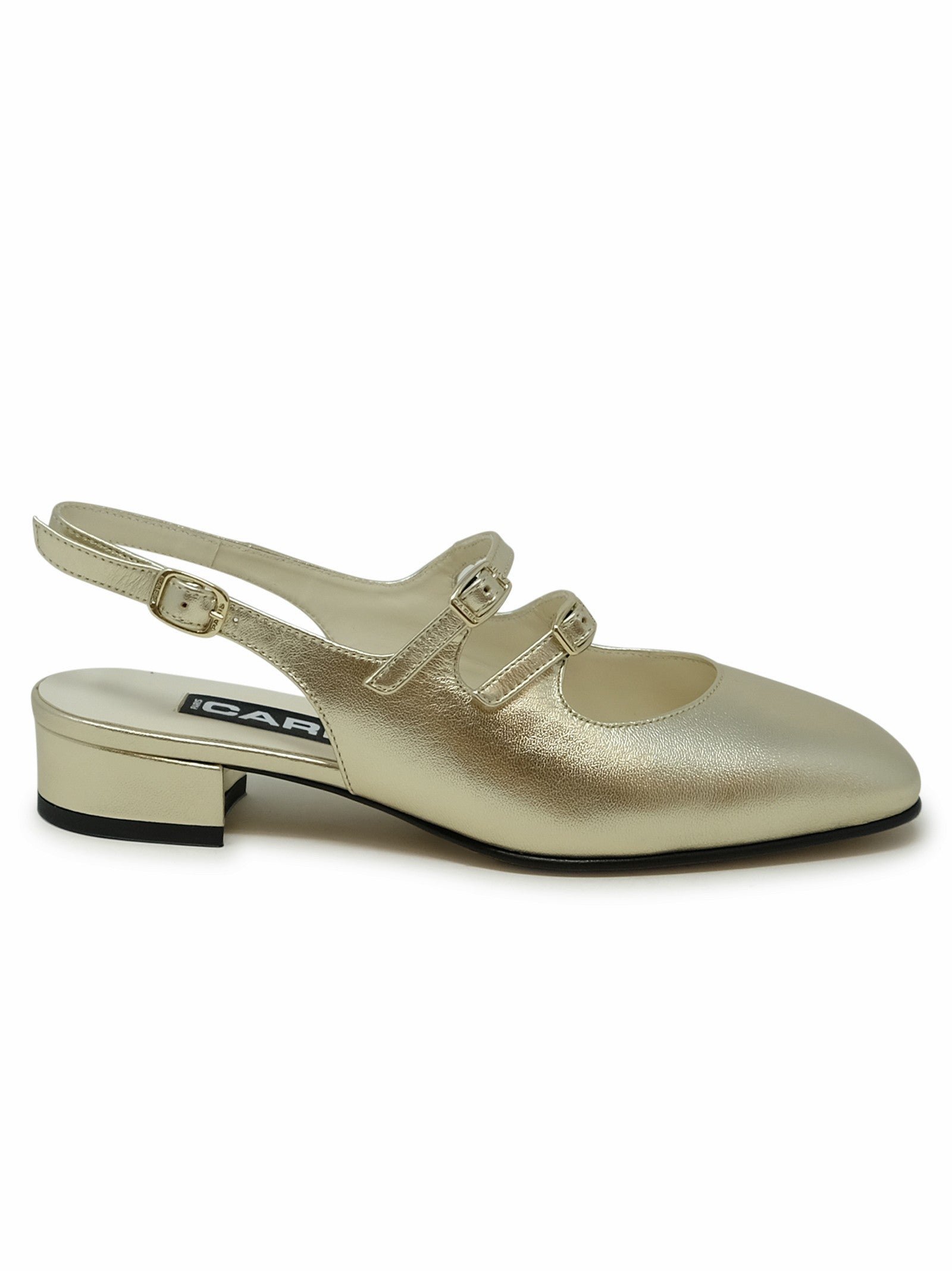 CAREL PARIS Elegant Leather Ballet Flats with Comfortable Heel